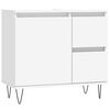 vidaXL Armario de ba&ntilde;o madera contrachapada blanco 65x33x60 cm