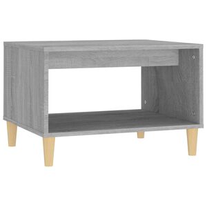 vidaXL Mesa de centro madera contrachapada gris Sonoma 60x50x40 cm