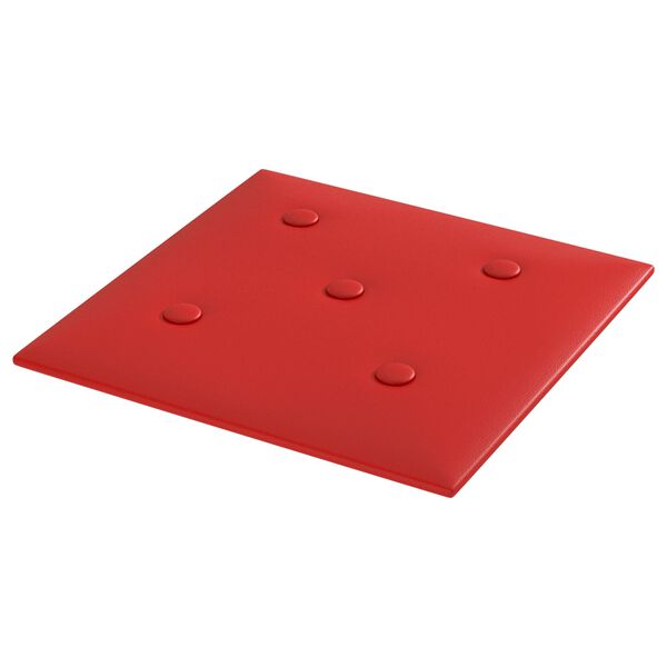 vidaXL Paneles de pared 12 pcs Rojo vino 30 x 30 cm Cuero sint&eacute;tico