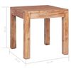 vidaXL Mesa de centro de madera maciza de caoba 53x50x50 cm