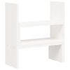 vidaXL Soporte para monitor madera maciza pino blanco (39-72)x17x43 cm