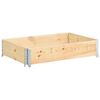 vidaXL Arriate de madera maciza de pino 50x100 cm