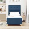 vidaXL Estructura de cama con cabecera Azul 90 x 190 cm tela