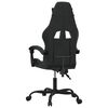 vidaXL Silla gaming giratoria cuero sint&eacute;tico negro