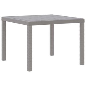 vidaXL Mesa de comedor de jardín Gris Claro 100 x 100 x 73 cm
