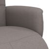 vidaXL Sill&oacute;n reclinable con reposapi&eacute;s tela gris taupe