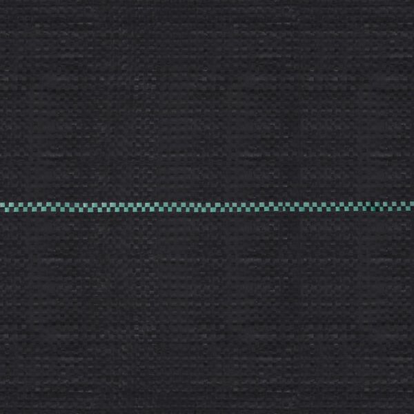 vidaXL Estera de control de malezas y raíces PP negro 2x25 m