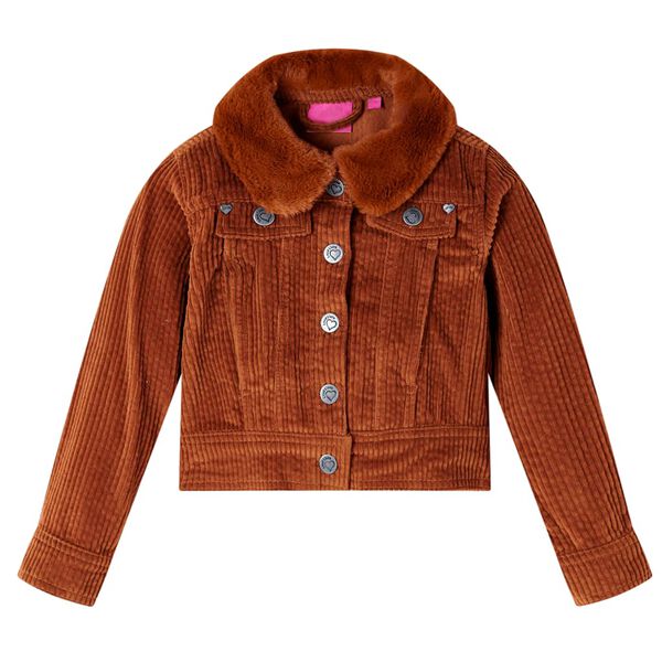 Chaqueta infantil pana color coñac 104