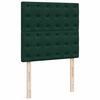 vidaXL Cama box spring con colch&oacute;n terciopelo verde oscuro 100x200 cm