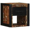 vidaXL Mesilla de noche multicolor 40x35x40 cm madera maciza reciclada