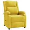 vidaXL Sill&oacute;n reclinable de tela amarillo