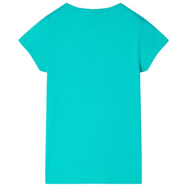 Camiseta infantil verde menta 128