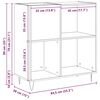 vidaXL Mueble para discos de vinilo Madera envejecida 85 x 38 x 89 cm