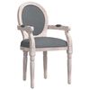 vidaXL Silla de comedor tela gris oscuro 54x56x96,5 cm