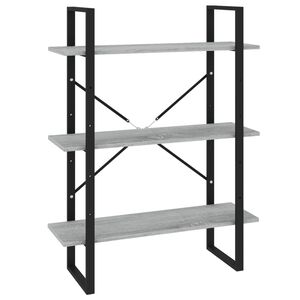 vidaXL Estanter&iacute;a madera contrachapada gris Sonoma 80x30x105 cm