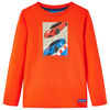 vidaXL Camiseta infantil de manga larga naranja brillo 104