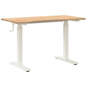 vidaXL Escritorio y Natural 120 x 60 cm Madera de Roble S&oacute;lido