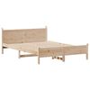 vidaXL Estructura de cama sin colchón madera maciza de pino 135x190 cm