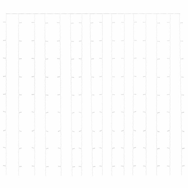 vidaXL Cortina de luces 3x3 m 300 LED de colores 8 funciones