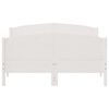 vidaXL Estructura de cama sin colch&oacute;n madera de pino blanca 150x200 cm