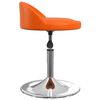vidaXL Sillas de comedor giratorias 2 uds cuero sint&eacute;tico naranja