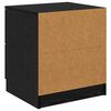 vidaXL Armario de Noche con caj&oacute;n 2 pcs Roble Negro 45 x 39 x 50cm