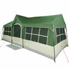 vidaXL Tienda Familiar con techo Verde y beige 622 x 295 x 238 cm