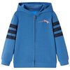 vidaXL Sudadera infantil con capucha azul 128
