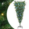 vidaXL &Aacute;rbol de Navidad artificial preiluminado al rev&eacute;s con juego de bolas
