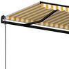 vidaXL Toldo retr&aacute;ctil autom&aacute;tico amarillo y blanco 500x350 cm