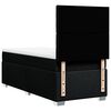 vidaXL Cama box spring con colch&oacute;n tela negro 90x190 cm