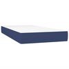 vidaXL Cama box spring con colch&oacute;n tela azul 200x200 cm
