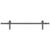 vidaXL Kit de herrajes para puertas correderas acero negro 152 cm