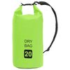 vidaXL Bolso acu&aacute;tico impermeable verde 20 L PVC