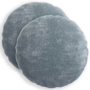vidaXL Funda de almohada 2 uds. HEERLEN Azul Claro &Oslash; 50 cm