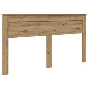 vidaXL Cabecero Roble artesanal 200 cm Madera contrachapada