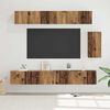 vidaXL Conjunto de mueble de TV con caj&oacute;n 6 pcs Madera envejecida