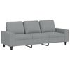 vidaXL Sof&aacute; de 3 plazas de tela gris claro 180 cm