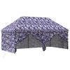 vidaXL Toldo Pop-up con 4 Paredes Laterales 3 x 6 m Camuflaje azul