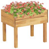 vidaXL Jardinera elevada de madera maciza de acacia 50x40x45 cm