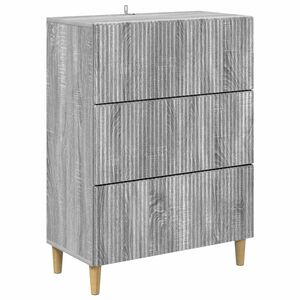 vidaXL Cajonera Gris Sonoma 66 x 34,5 x 90 cm Madera de Ingenier&iacute;a