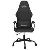 vidaXL Silla gaming cuero sint&eacute;tico negro