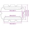 vidaXL Dosel de repuesto columpio de jardín crema 150/130x105/70 cm