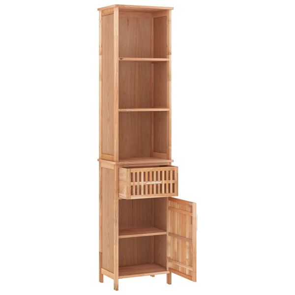 vidaXL Mueble de baño madera maciza de nogal 42x29x182 cm