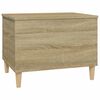 vidaXL Mesa de centro madera contrachapada roble Sonoma 60x44,5x45 cm