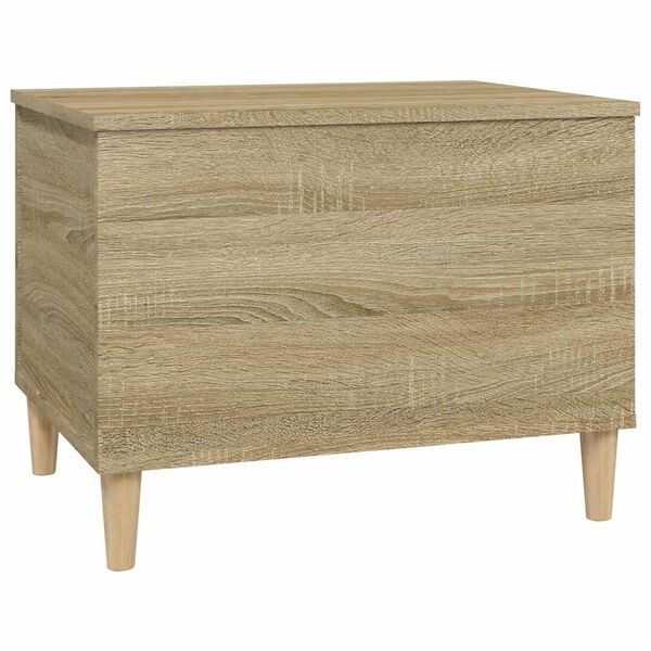 vidaXL Mesa de centro madera contrachapada roble Sonoma 60x44,5x45 cm
