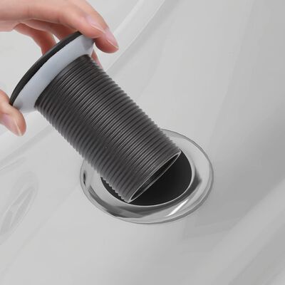 Grifo de desagüe con función emergente para lavabo sin rebosadero