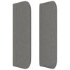 vidaXL Cabecero de tela gris oscuro 147x16x78/88 cm