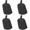vidaXL Cabeza de pala 4 uds. Negro 34,5 x 24 cm