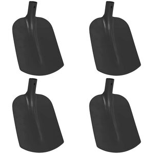 vidaXL Cabeza de pala 4 pcs Negro 34,5 x 24 cm